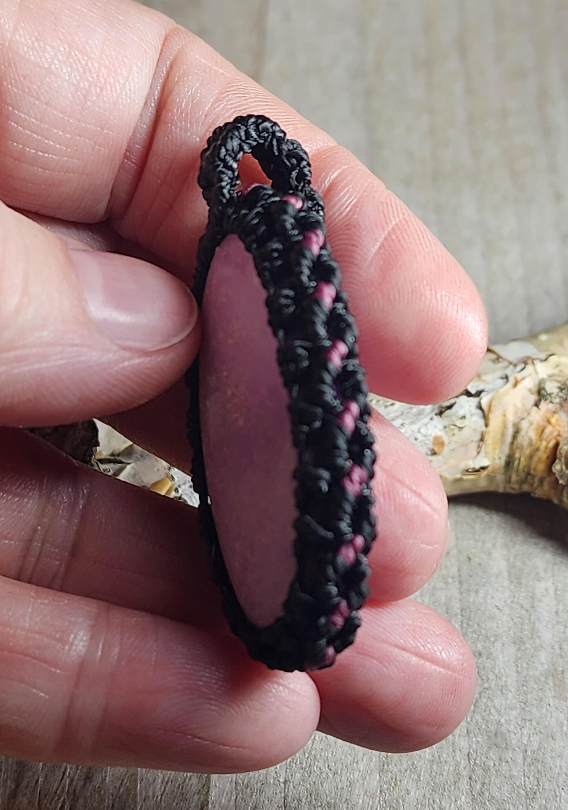 Age Is But a Number ~ Phosphosiderite Micro-Macrame Necklace